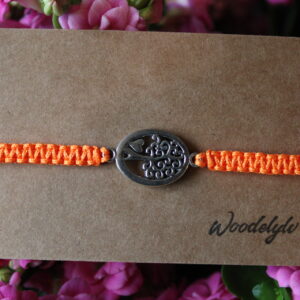 koka un sirsniņas amulets (oranžs)